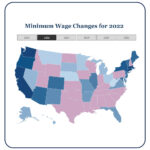 Map of minimum wage by state 2025