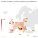 Minimum wage by state map 2025