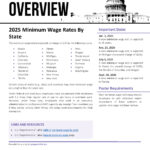 Minimum wage in 2025 by state